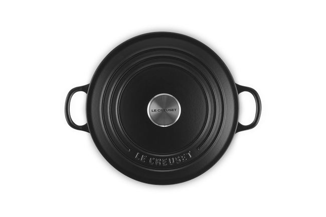 Cast Iron Classic Round CasseroleMatte Black image number 4